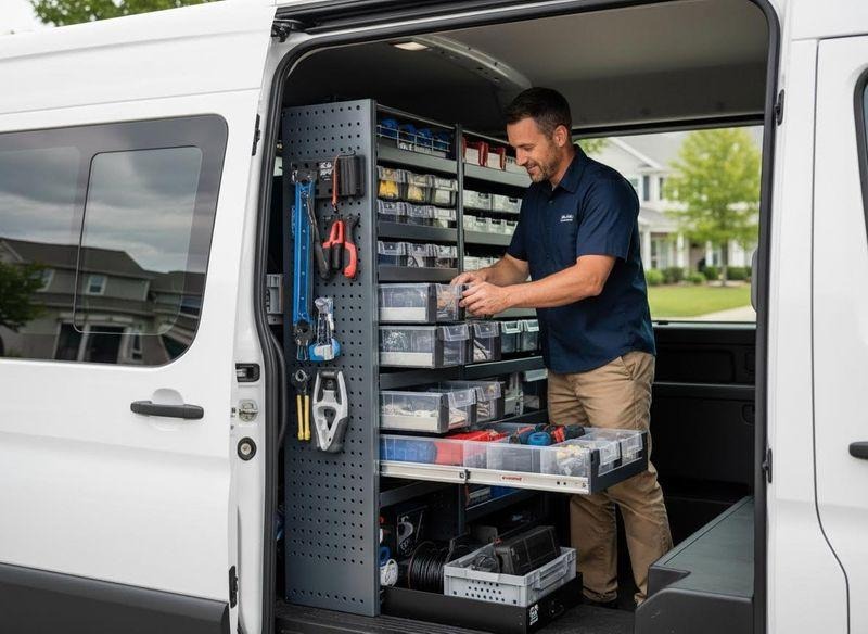 Technician Loads the Most Likely Parts Before Departure